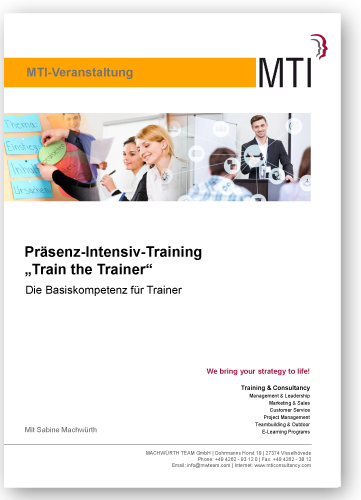 Präsenz-Intensiv-Training "Train the Trainer" - Die Basiskompetenz für Trainer